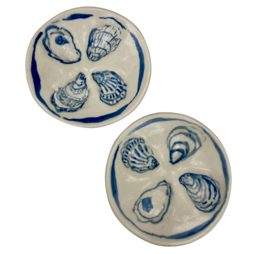 Handmade Ceramic Oyster Platter, Made in USA