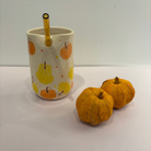 Pipe Dream Pottery Fall Pumpkin Coffee Tumbler